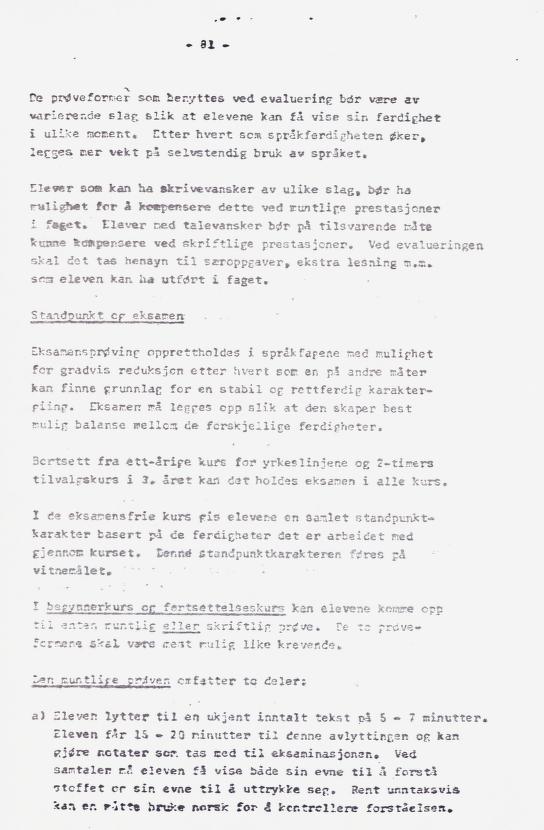Skann 90 av Læreplan for gymnaset 1973 · del 2 obligatoriske fag
