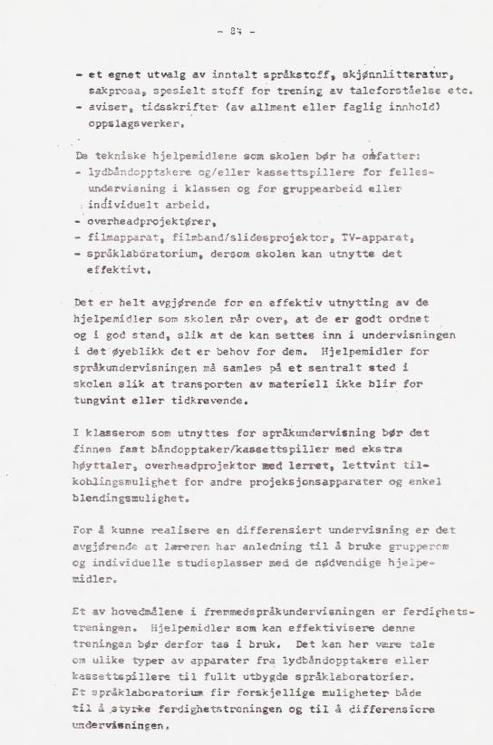 Skann 93 av Læreplan for gymnaset 1973 · del 2 obligatoriske fag