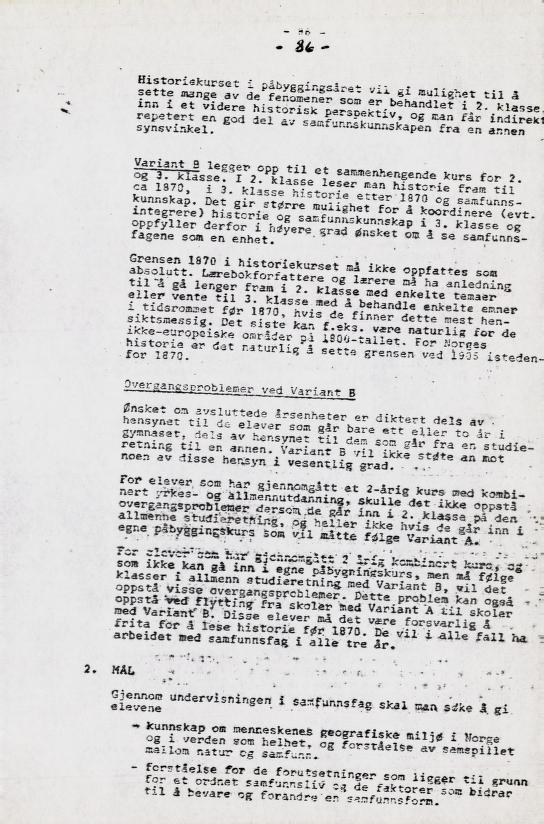 Skann 97 av Læreplan for gymnaset 1973 · del 2 obligatoriske fag
