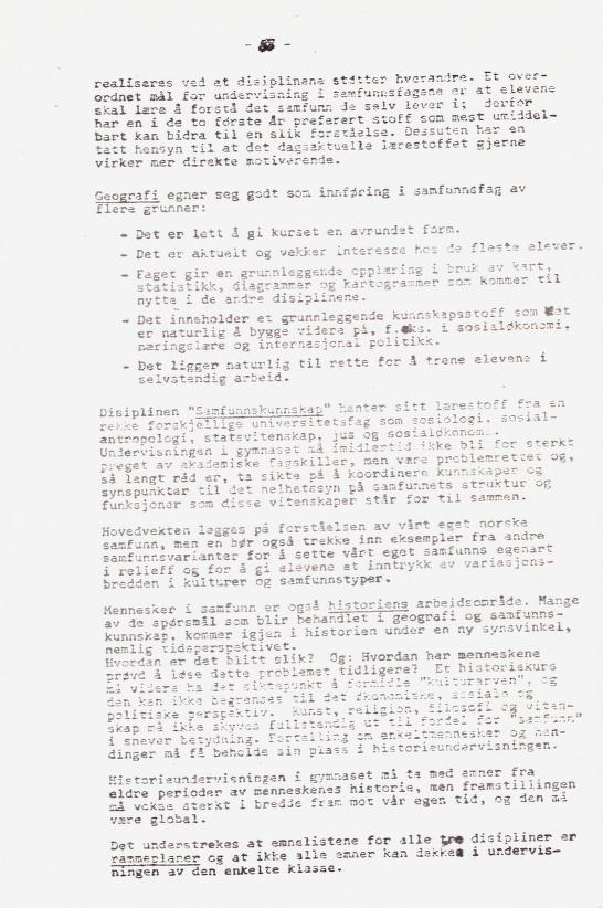 Skann 99 av Læreplan for gymnaset 1973 · del 2 obligatoriske fag