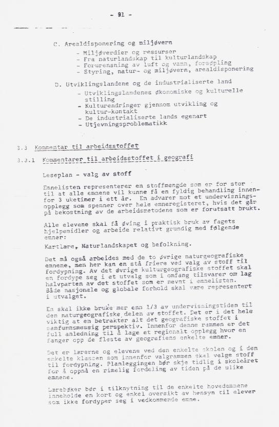 Skann 102 av Læreplan for gymnaset 1973 · del 2 obligatoriske fag