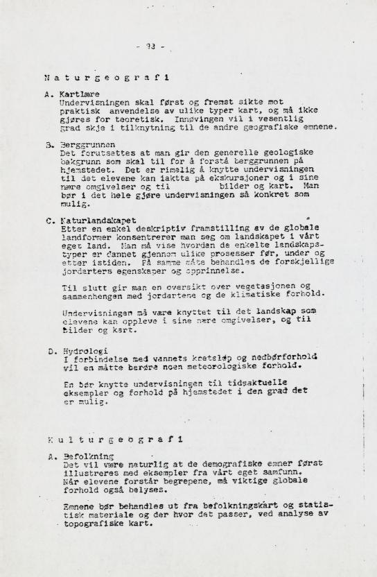 Skann 104 av Læreplan for gymnaset 1973 · del 2 obligatoriske fag
