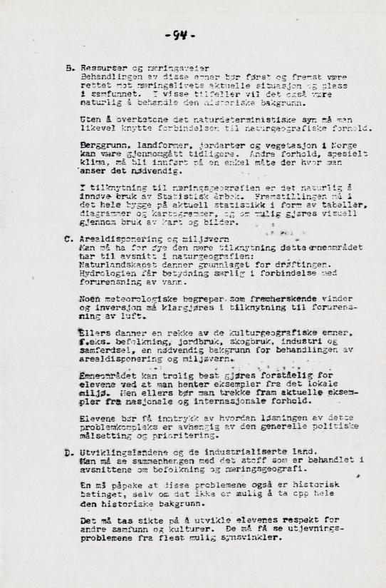 Skann 105 av Læreplan for gymnaset 1973 · del 2 obligatoriske fag