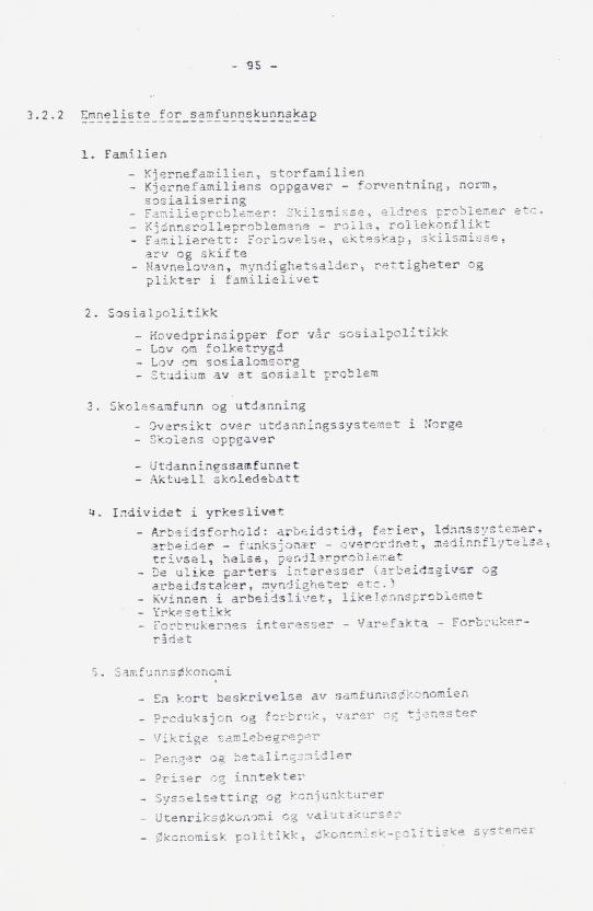 Skann 106 av Læreplan for gymnaset 1973 · del 2 obligatoriske fag