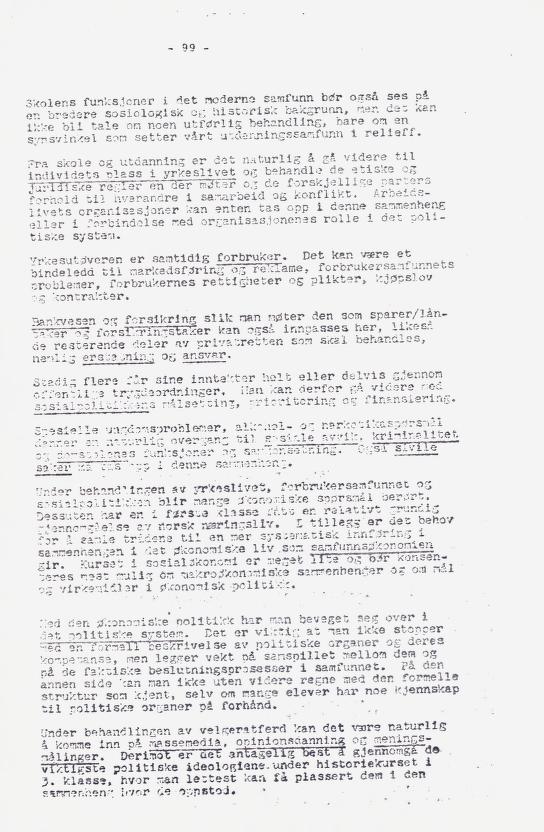 Skann 110 av Læreplan for gymnaset 1973 · del 2 obligatoriske fag