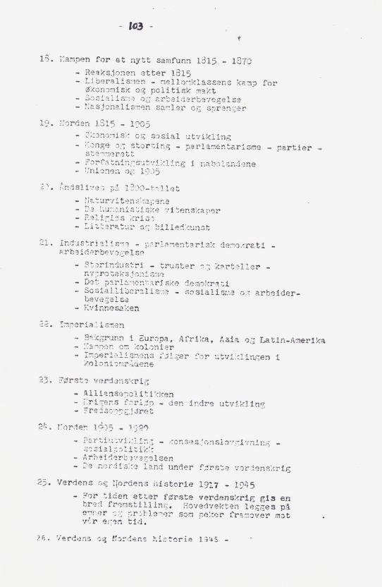 Skann 114 av Læreplan for gymnaset 1973 · del 2 obligatoriske fag