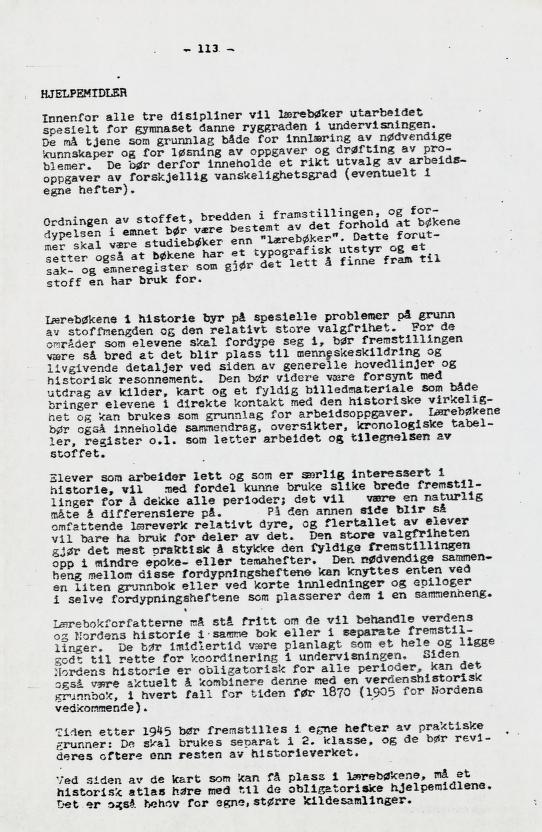 Skann 124 av Læreplan for gymnaset 1973 · del 2 obligatoriske fag