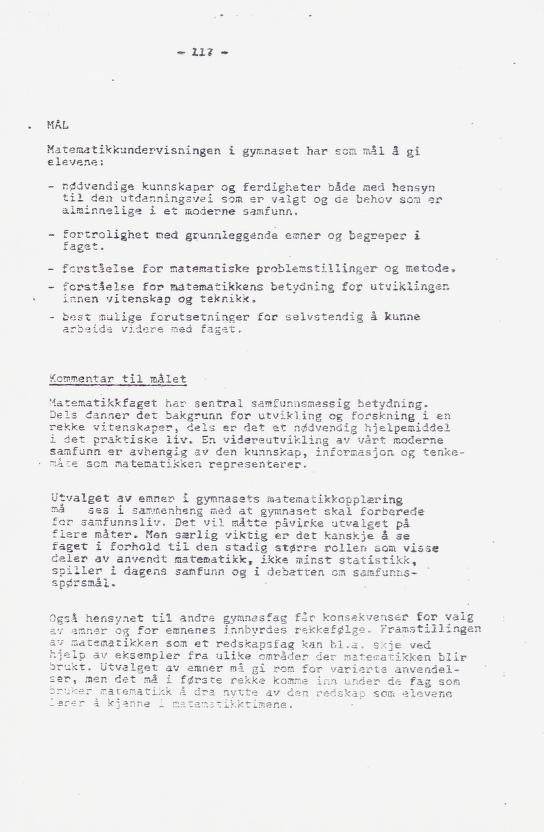 Skann 130 av Læreplan for gymnaset 1973 · del 2 obligatoriske fag