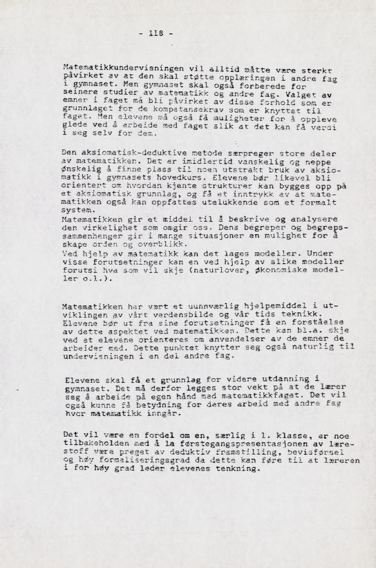 Skann 131 av Læreplan for gymnaset 1973 · del 2 obligatoriske fag