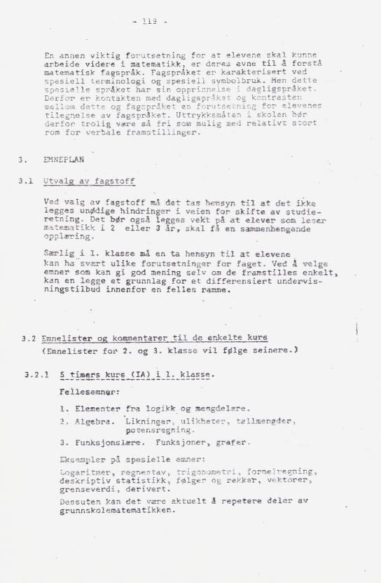 Skann 132 av Læreplan for gymnaset 1973 · del 2 obligatoriske fag