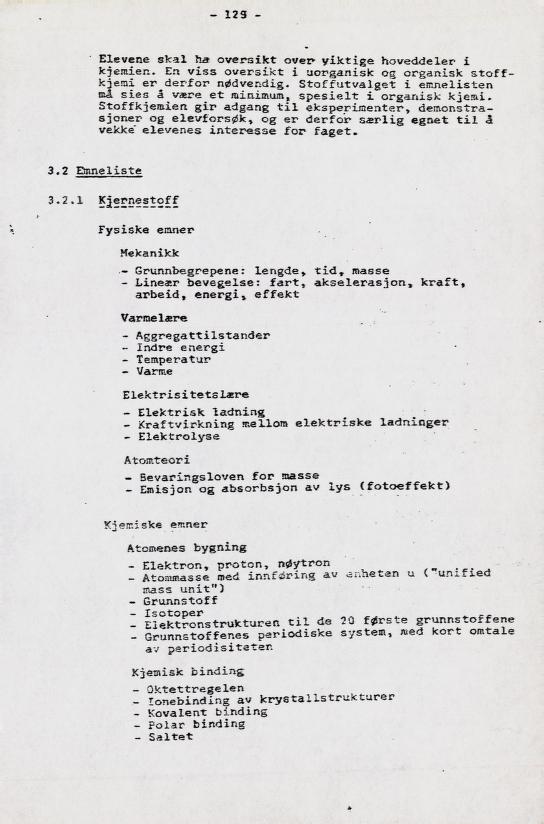 Skann 143 av Læreplan for gymnaset 1973 · del 2 obligatoriske fag