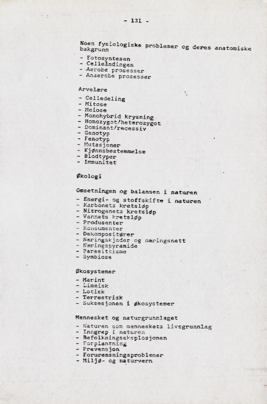 Skann 145 av Læreplan for gymnaset 1973 · del 2 obligatoriske fag