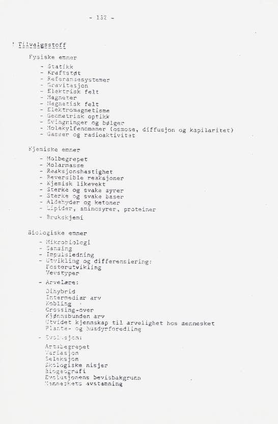Skann 146 av Læreplan for gymnaset 1973 · del 2 obligatoriske fag