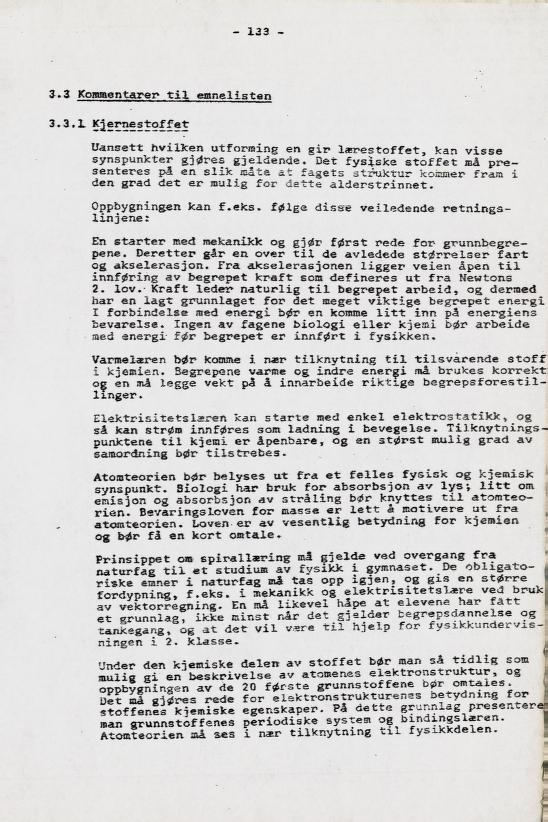 Skann 147 av Læreplan for gymnaset 1973 · del 2 obligatoriske fag