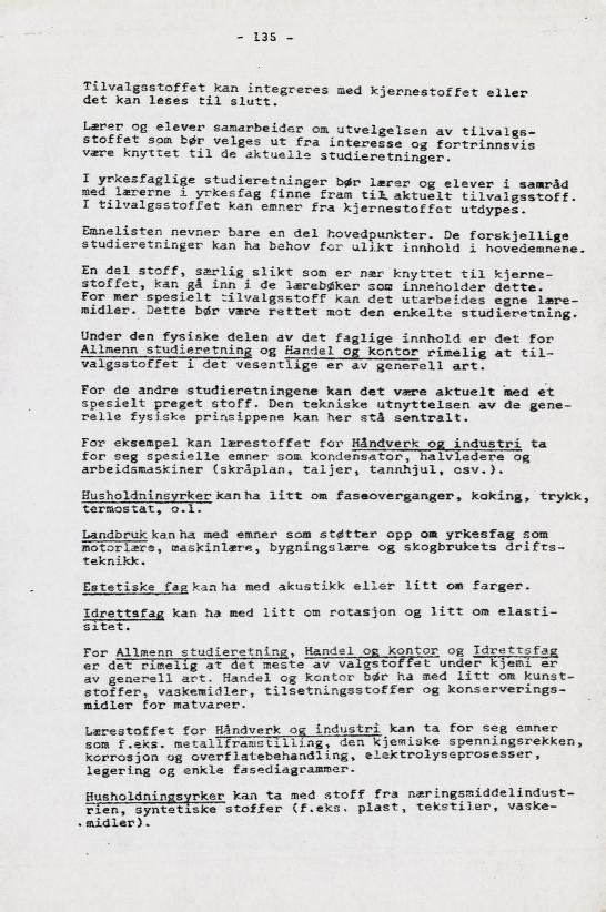 Skann 149 av Læreplan for gymnaset 1973 · del 2 obligatoriske fag