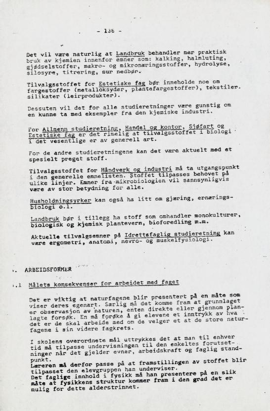 Skann 150 av Læreplan for gymnaset 1973 · del 2 obligatoriske fag