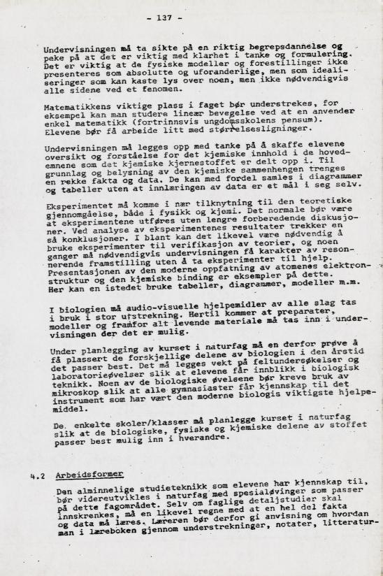 Skann 151 av Læreplan for gymnaset 1973 · del 2 obligatoriske fag