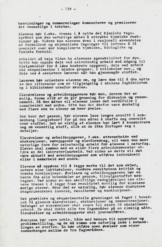 Skann 152 av Læreplan for gymnaset 1973 · del 2 obligatoriske fag