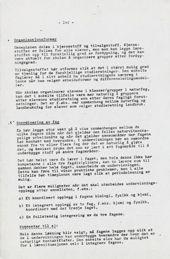 Skann 154 av Læreplan for gymnaset 1973 · del 2 obligatoriske fag