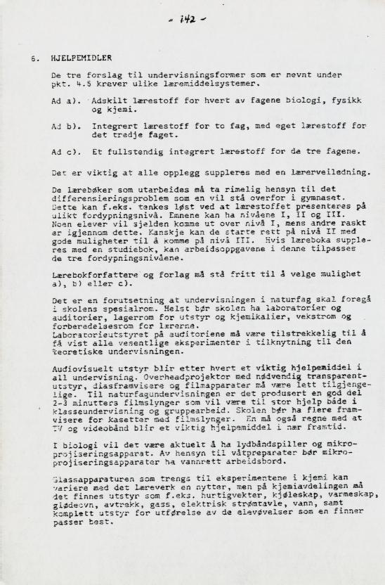 Skann 156 av Læreplan for gymnaset 1973 · del 2 obligatoriske fag
