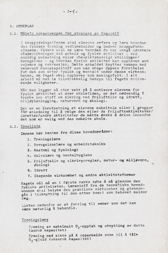 Skann 161 av Læreplan for gymnaset 1973 · del 2 obligatoriske fag