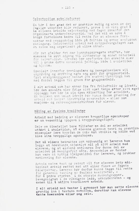 Skann 166 av Læreplan for gymnaset 1973 · del 2 obligatoriske fag