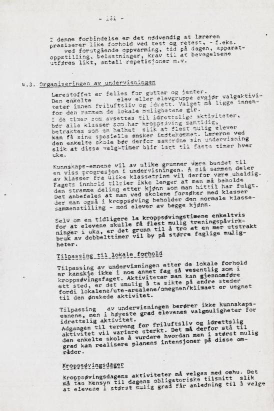 Skann 167 av Læreplan for gymnaset 1973 · del 2 obligatoriske fag