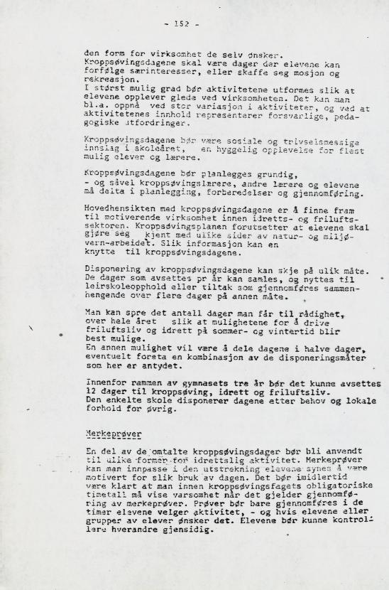 Skann 168 av Læreplan for gymnaset 1973 · del 2 obligatoriske fag