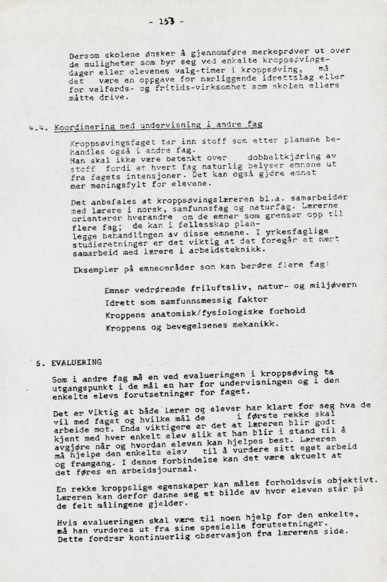 Skann 169 av Læreplan for gymnaset 1973 · del 2 obligatoriske fag