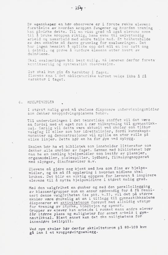 Skann 170 av Læreplan for gymnaset 1973 · del 2 obligatoriske fag