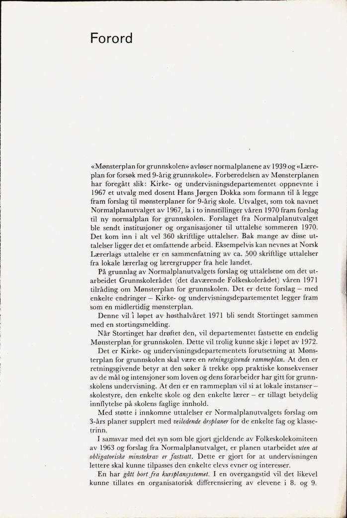 Skann 5 av Mønsterplanen 1971 · midlertidig utgave