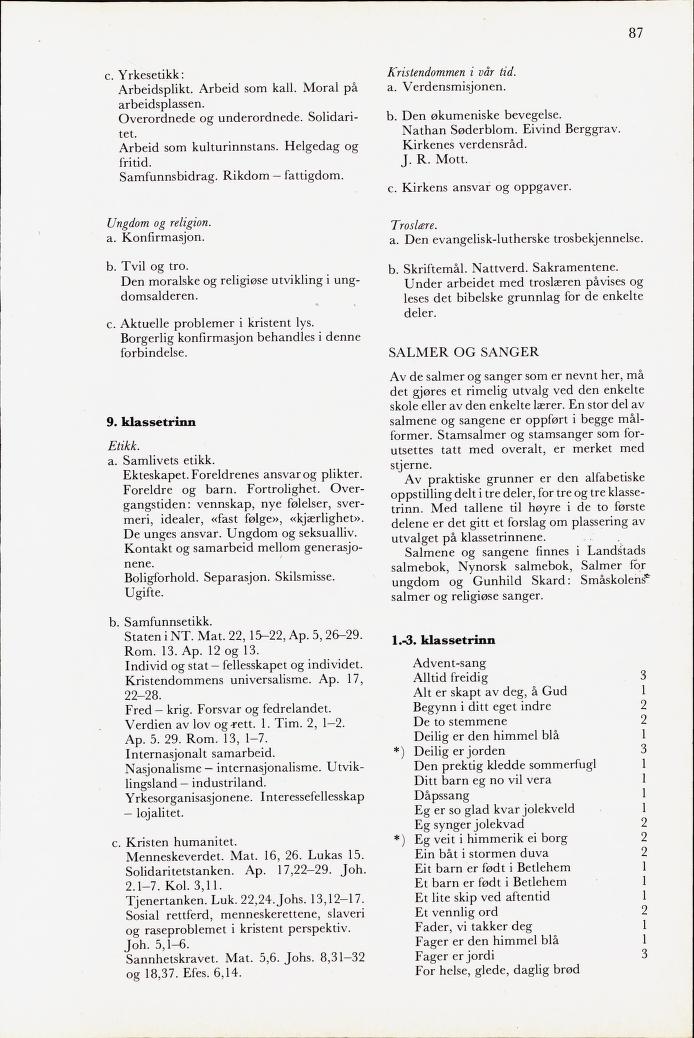 Skann 89 av Mønsterplanen 1971 · midlertidig utgave