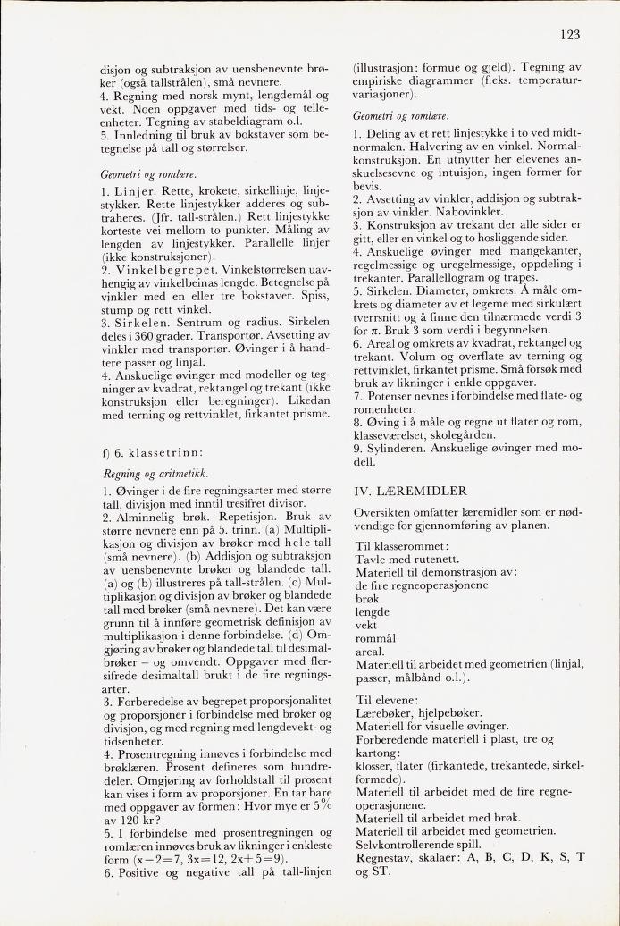 Skann 125 av Mønsterplanen 1971 · midlertidig utgave