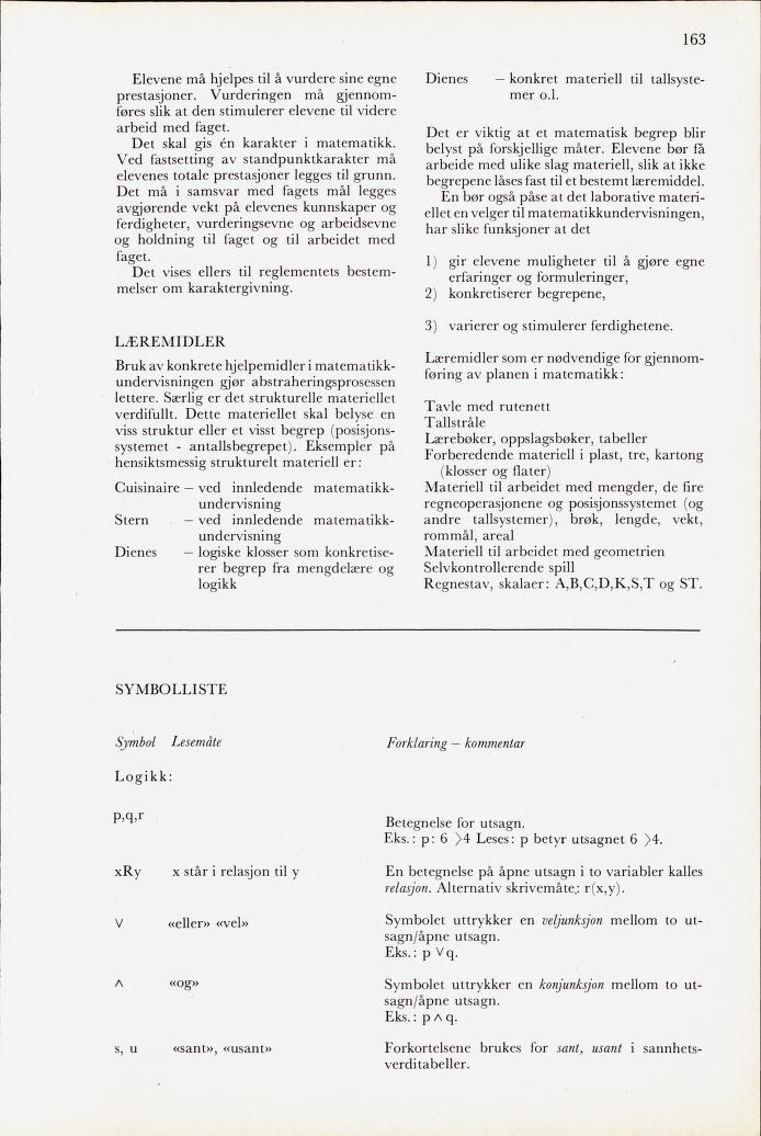 Skann 165 av Mønsterplanen 1971 · midlertidig utgave