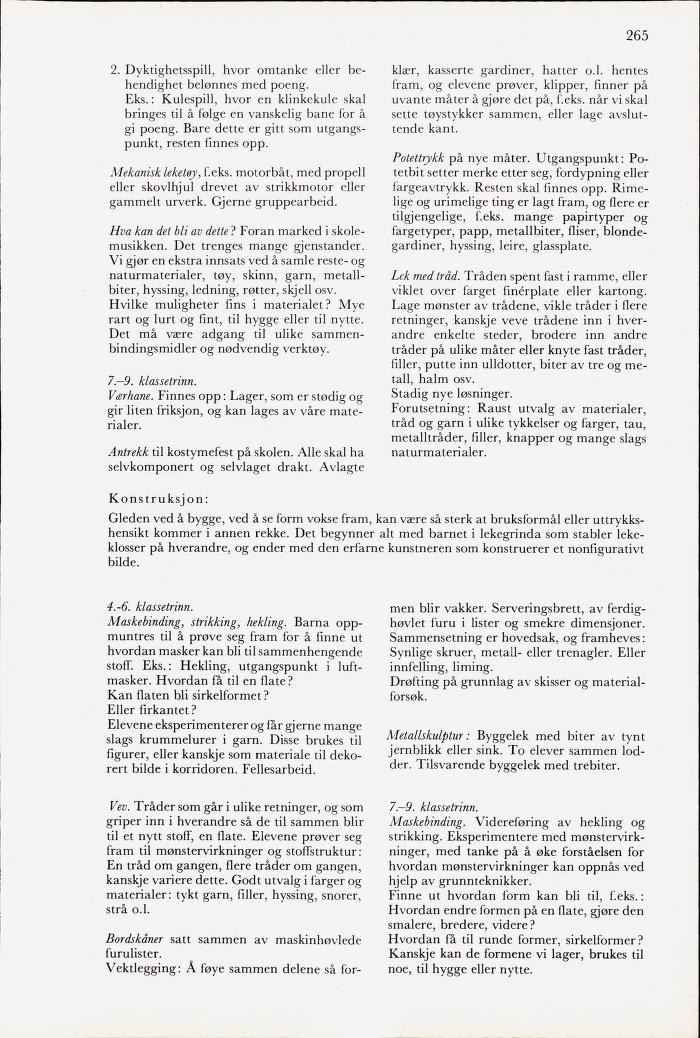 Skann 267 av Mønsterplanen 1971 · midlertidig utgave