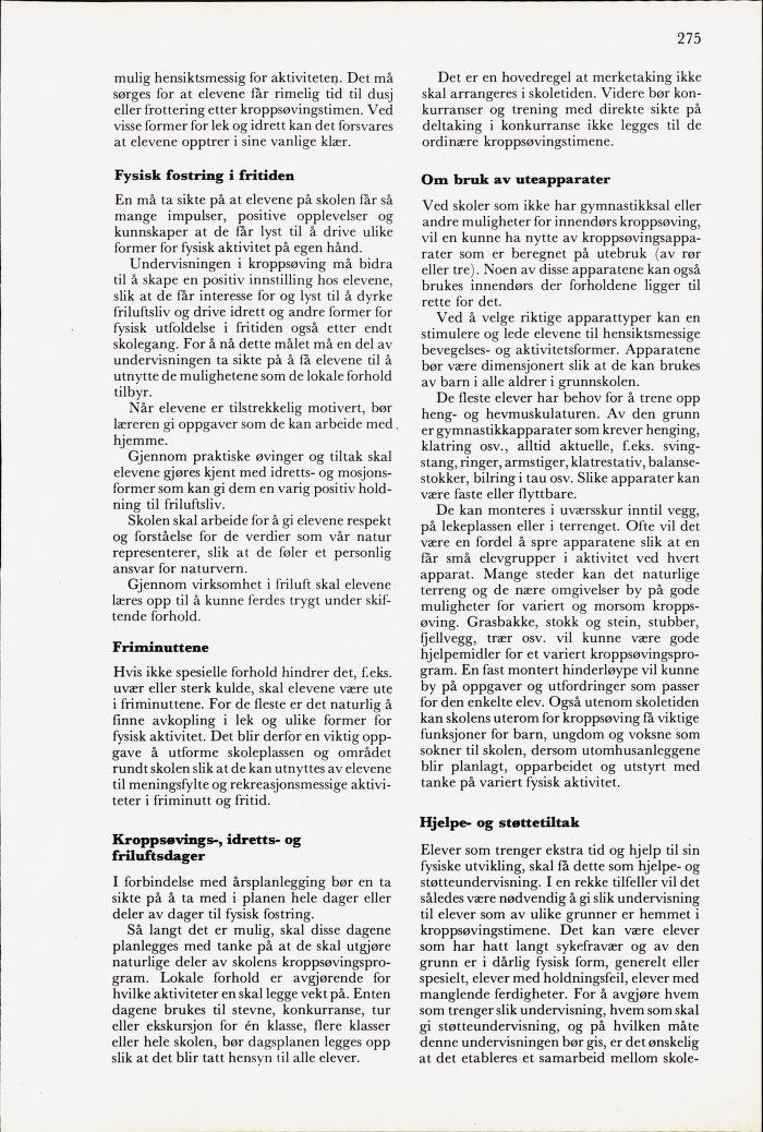 Skann 277 av Mønsterplanen 1971 · midlertidig utgave
