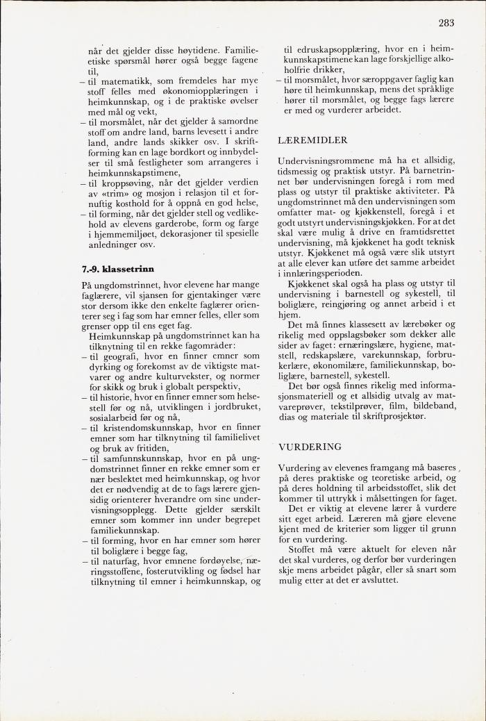 Skann 285 av Mønsterplanen 1971 · midlertidig utgave