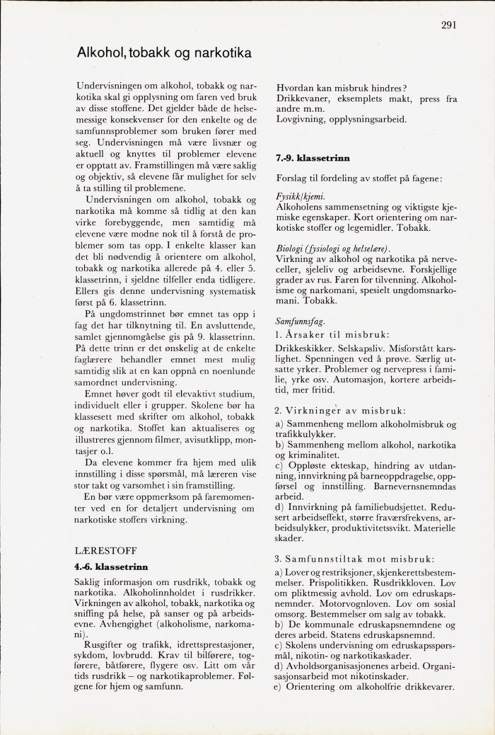 Skann 293 av Mønsterplanen 1971 · midlertidig utgave