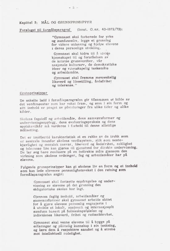 Skann 9 av Læreplan for gymnaset 1973 · del 1 generell del