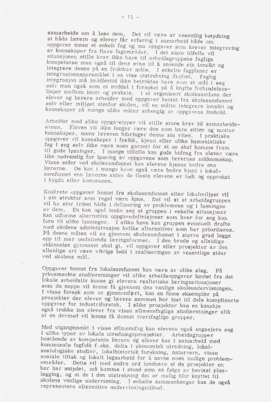 Skann 17 av Læreplan for gymnaset 1973 · del 1 generell del