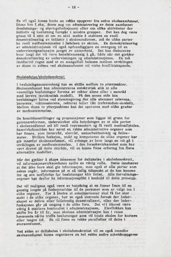 Skann 18 av Læreplan for gymnaset 1973 · del 1 generell del