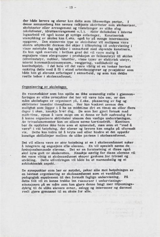 Skann 19 av Læreplan for gymnaset 1973 · del 1 generell del