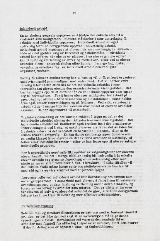 Skann 32 av Læreplan for gymnaset 1973 · del 1 generell del
