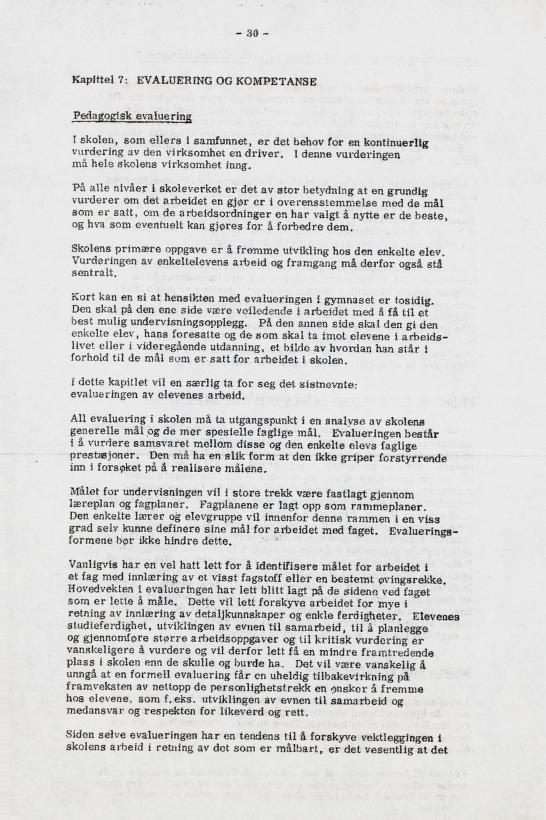 Skann 36 av Læreplan for gymnaset 1973 · del 1 generell del
