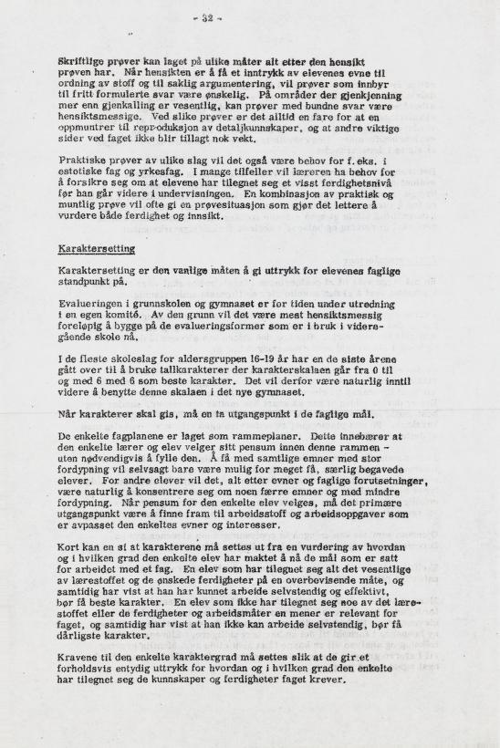 Skann 38 av Læreplan for gymnaset 1973 · del 1 generell del