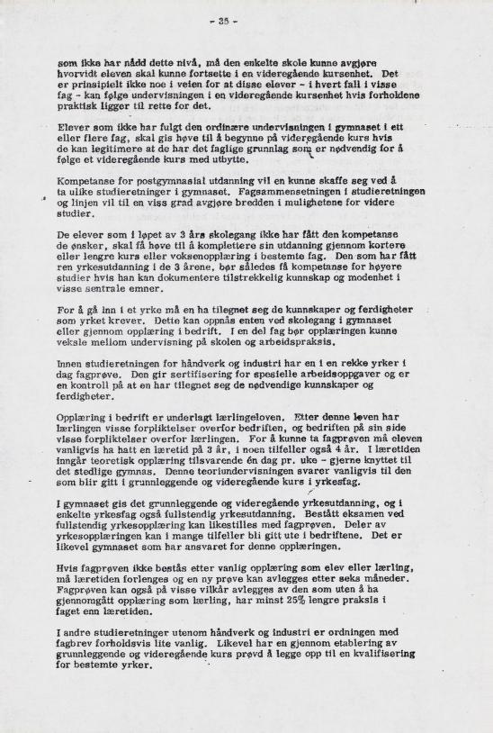Skann 41 av Læreplan for gymnaset 1973 · del 1 generell del