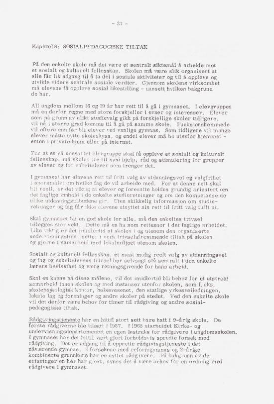 Skann 43 av Læreplan for gymnaset 1973 · del 1 generell del
