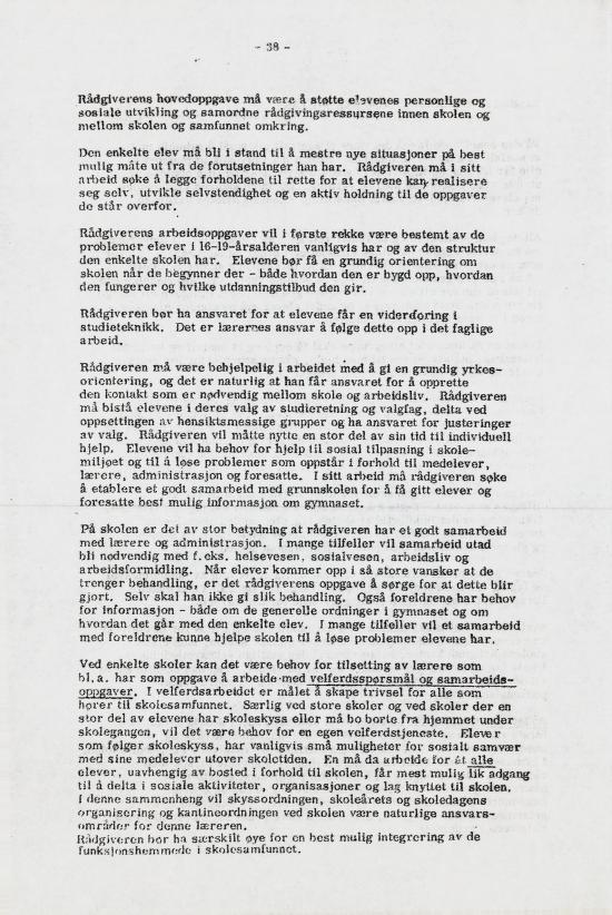 Skann 44 av Læreplan for gymnaset 1973 · del 1 generell del