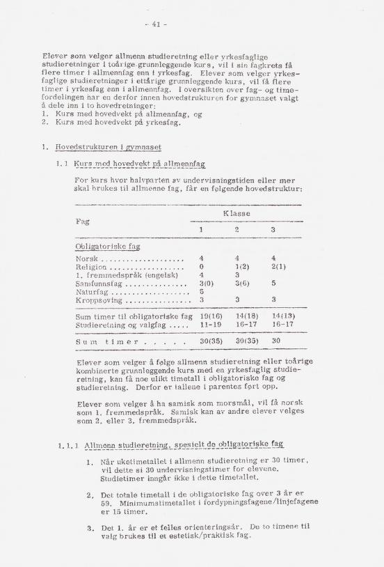 Skann 47 av Læreplan for gymnaset 1973 · del 1 generell del
