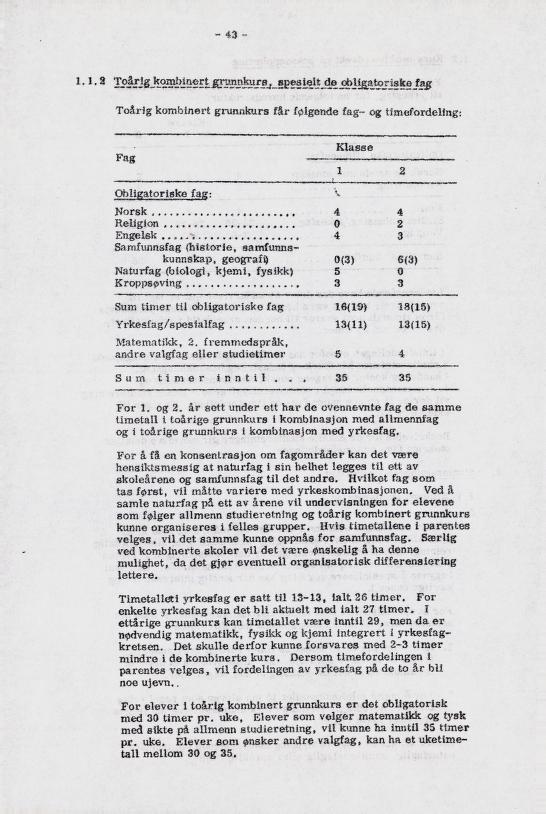 Skann 49 av Læreplan for gymnaset 1973 · del 1 generell del